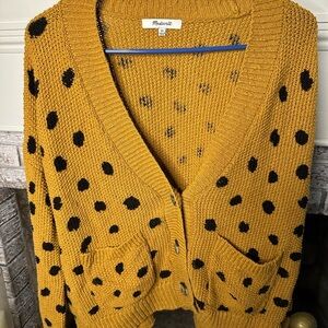 Madewell Hillview Cardigan Sweater in Painted Spots